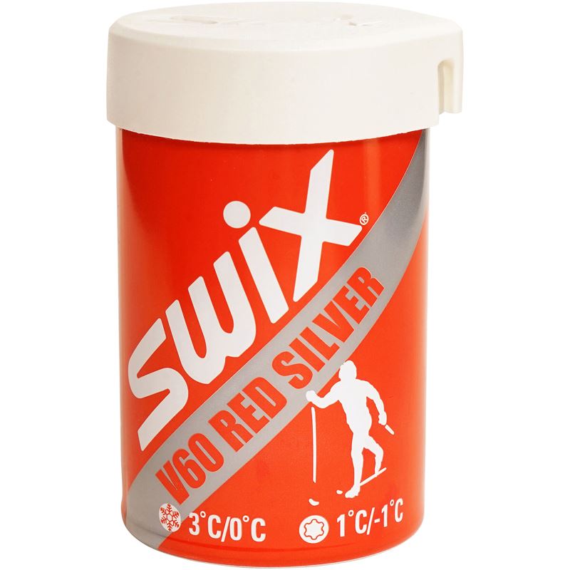 SWIX V60 RED/SILVER HARDWAX 0/+3C, 45g