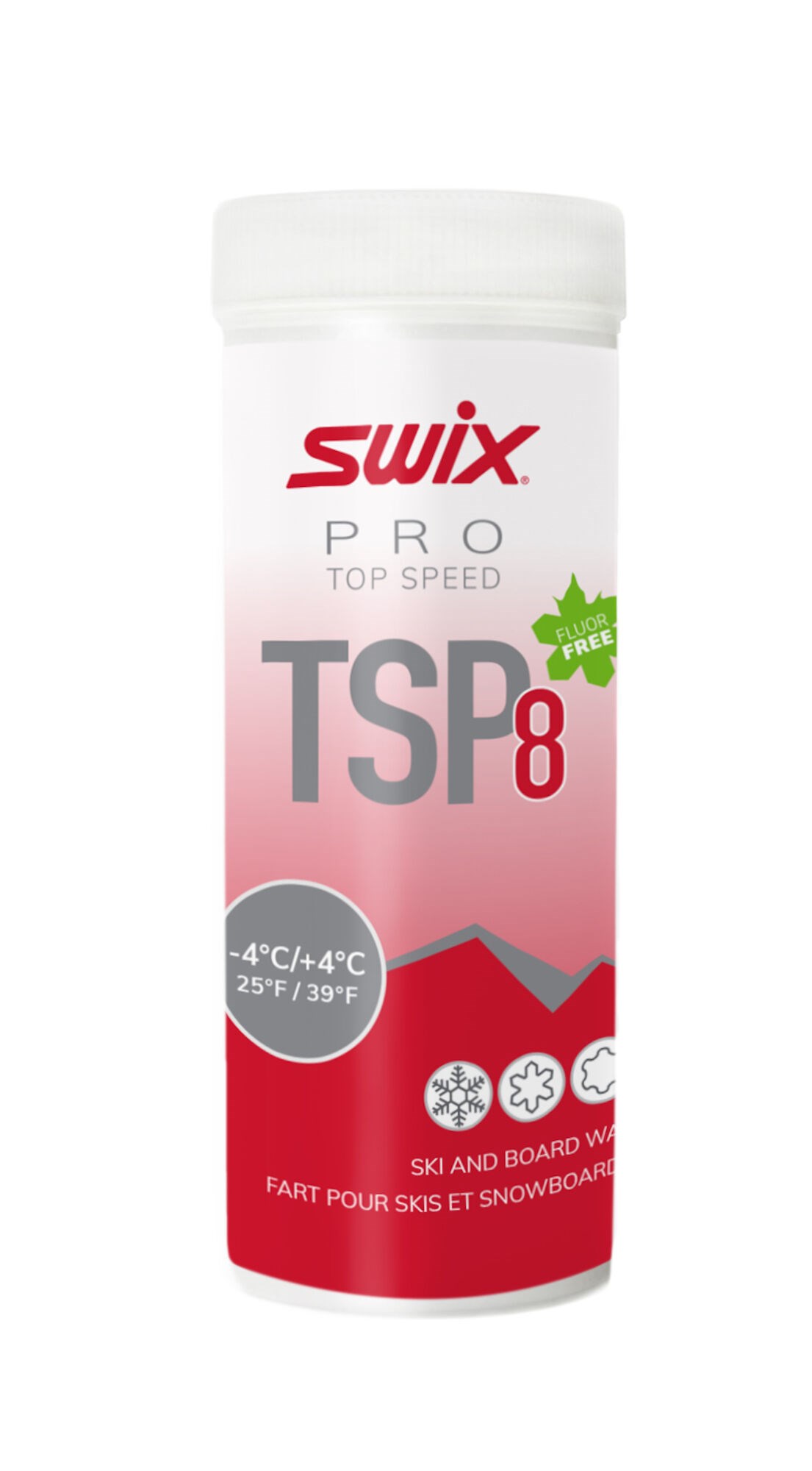 SWIX TSP8 Red,  -4°C/+4°C, 40g